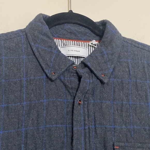 Five four jacket mens XL quilted Dark Gray Button-Up lightweight outdoor casual - Picture 2 of 10